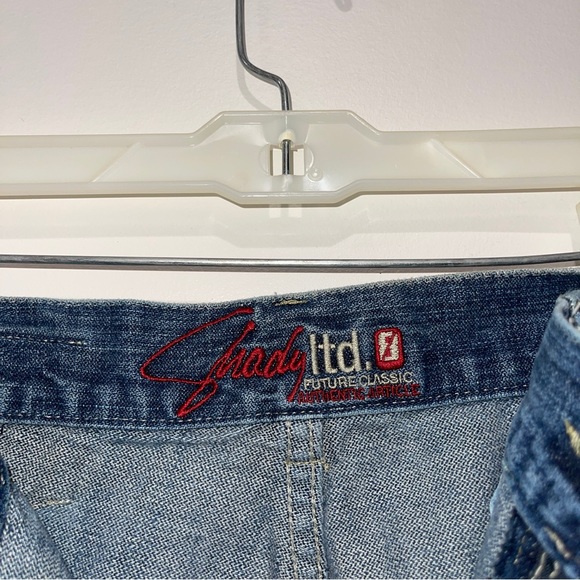 Pre-Owned Shady ltd. Denim Medium Wash Blue Jeans Size 36 Y2K Wide Leg Vintage - Picture 4 of 4